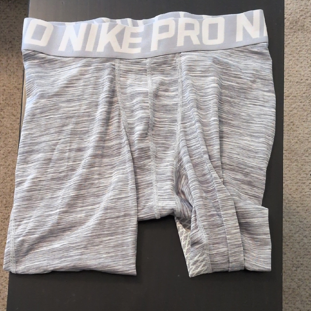 Nike Pro Men's Heather Gray Boxer Briefs